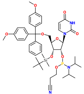(image for) MC082504 3'-O-TBDMS-5'-O-DMT-rU CED phosphoramidite